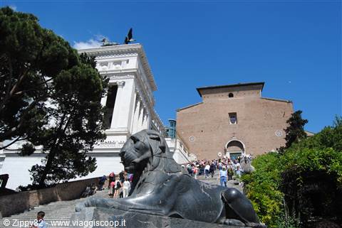 La scalinata di Santa Maria Coeli