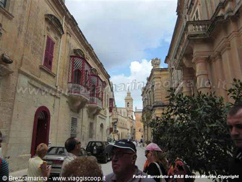Malta - Balconi tipici di Mdina