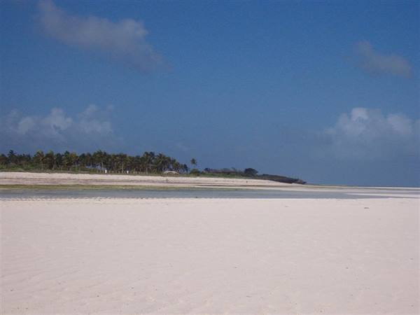 Kenya - lingue di sabbia bassa marea