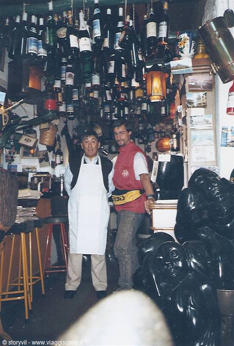1988 con Max al ristorante italiano a Bulawayo