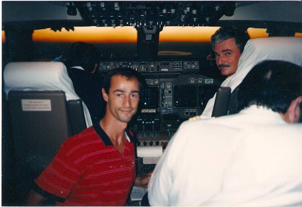 in cabina pilotaggio B 747 UTA