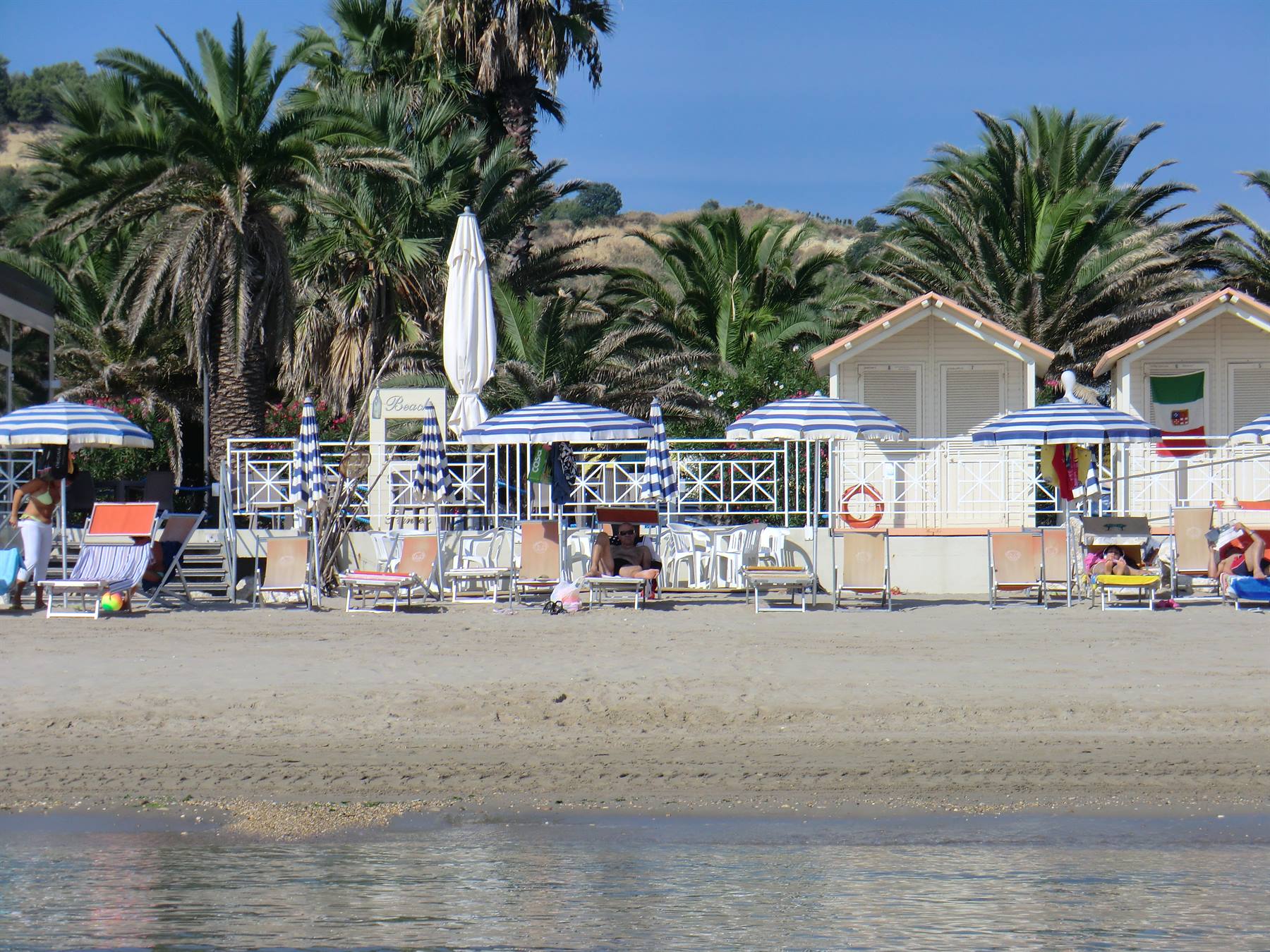 Spiaggia dell'hotel Parco dei Principi