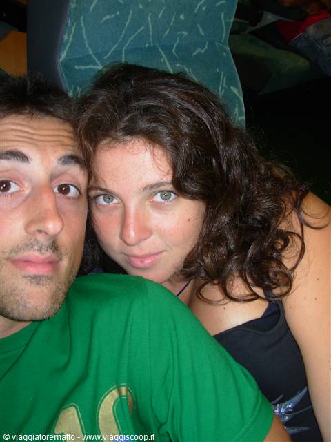 sulla nave - io e Paola