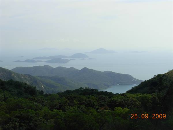 Hong Kong - panorama dall' isola di Lantau