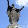 la statua di Cristo Rei che domina l' ingresso della baia di Dili TIMOR EAST 