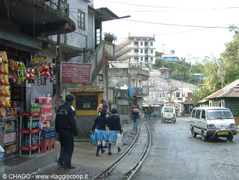 da qui si arrampica il treno della ferrovia himalayana