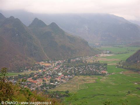 villaggio Mai Chau nel nord del Vietnam