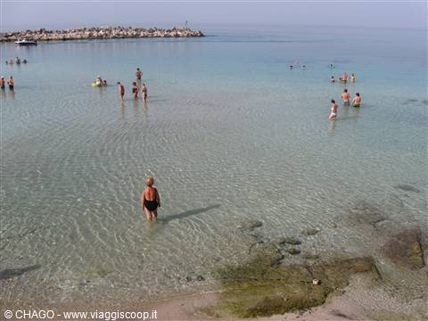 mare cristallino a Torre Vado