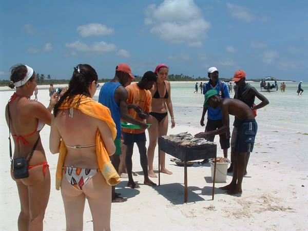 barbecue sull'atollo