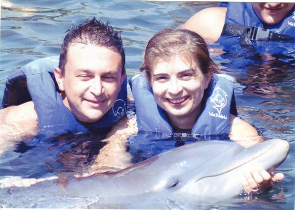 X-CARET BAGNO CON I DELFINI