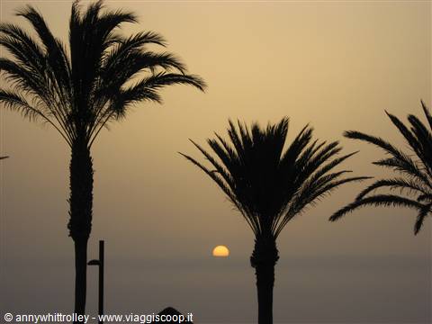 tramonto a playa de las americas
