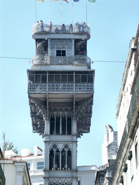 01 Lisbona - 03.07 Baixa - Elevador de Santa Justa da Rua Augusta