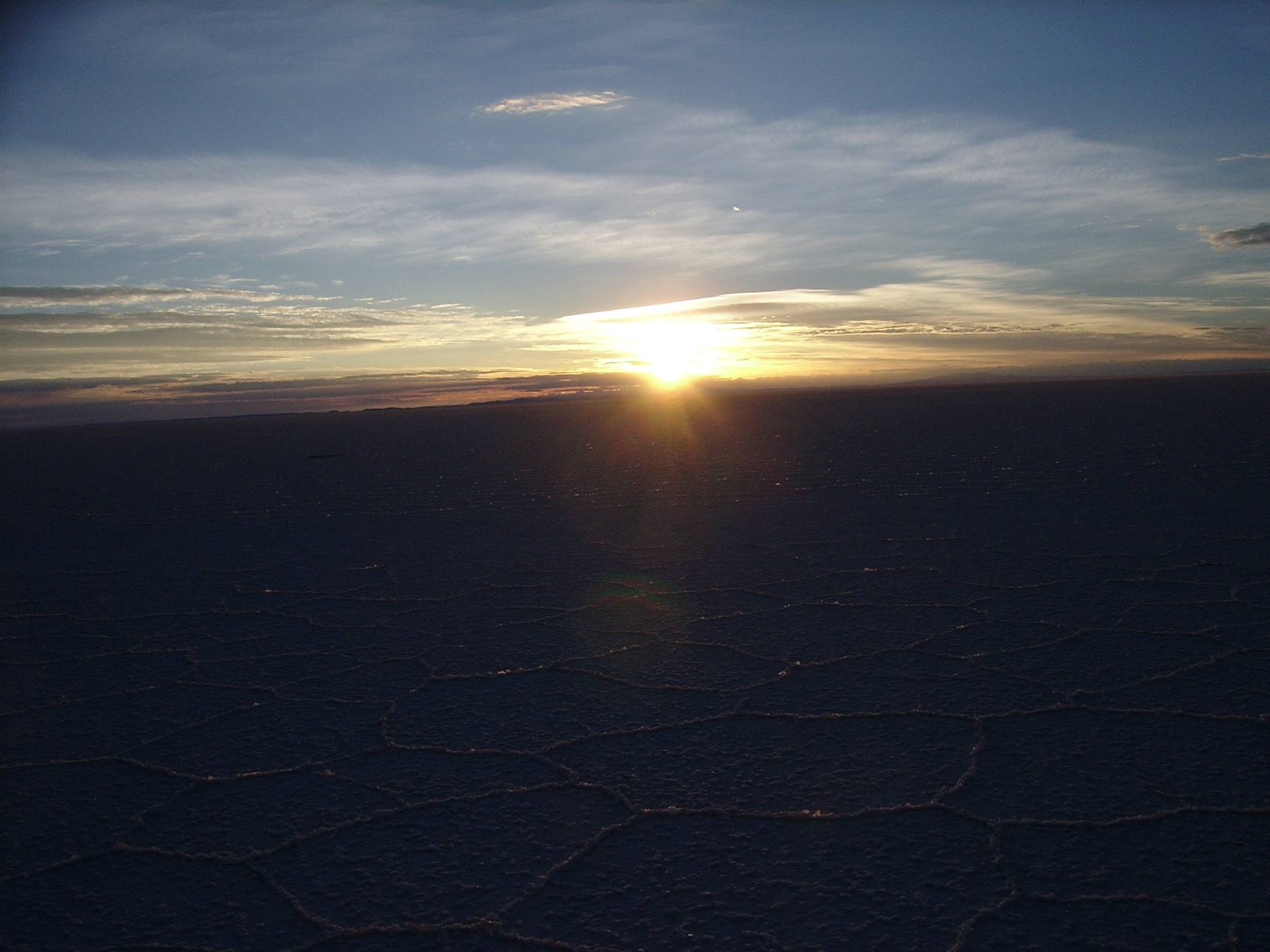 Alba al Salar de Uyuni