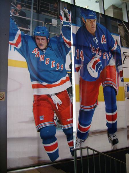 Hockey players al Madison Square Garden