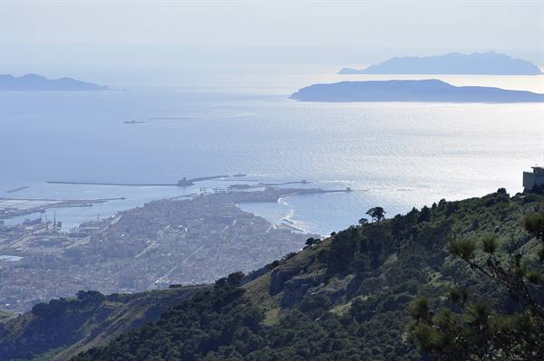 Trapani e isole viste da Erice