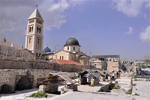 Quartiere Cristiano dai tetti di Gerusalemme