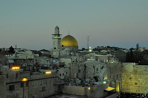 Gerusalemme al tramonto