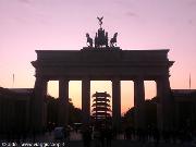 Porta Brandeburgo al tramonto