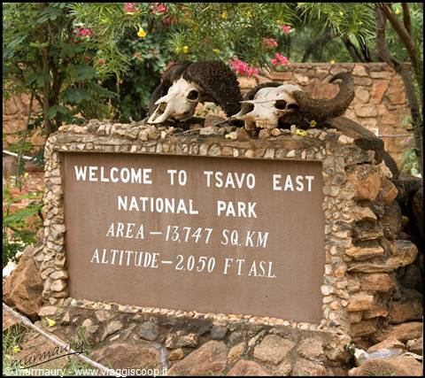 Tsavo Est - ingresso del parco