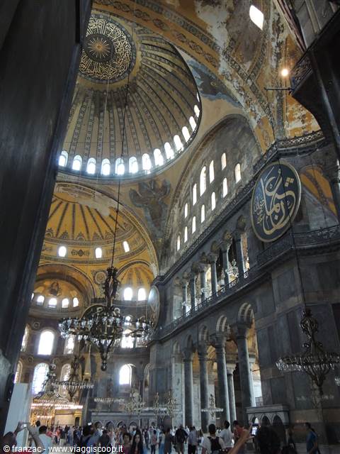 Istanbul - la Basilica di Santa Sofia - interno