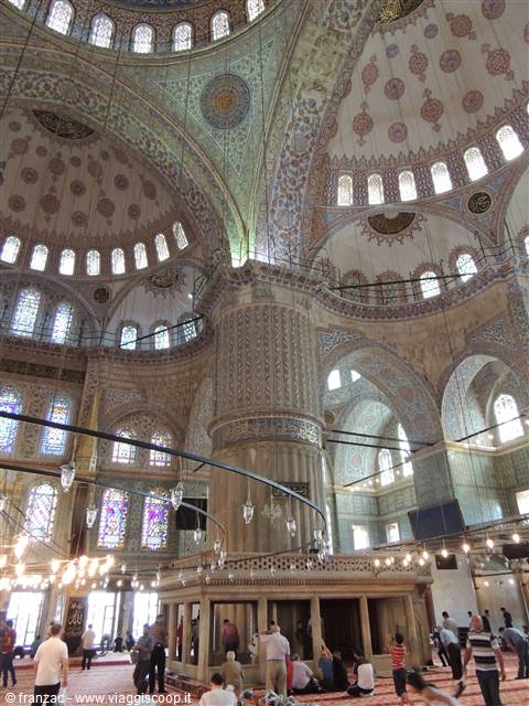 Istanbul - la Moschea Blu - interno