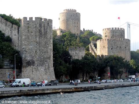 In battello sul Bosforo - la Fortezza d'Europa