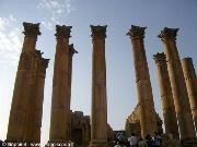 jerash colonne del tempio di Artemide