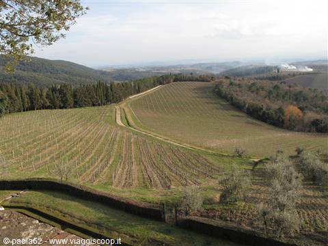 panorama dal castello di Brolio