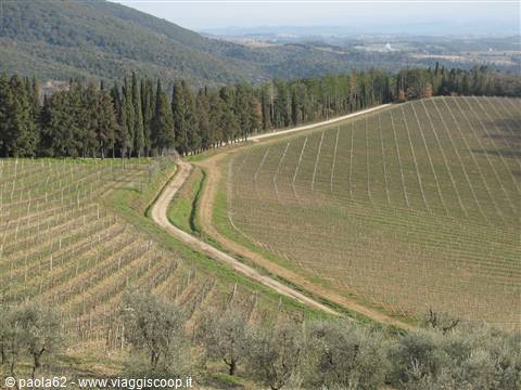 panorama dal castello di Brolio