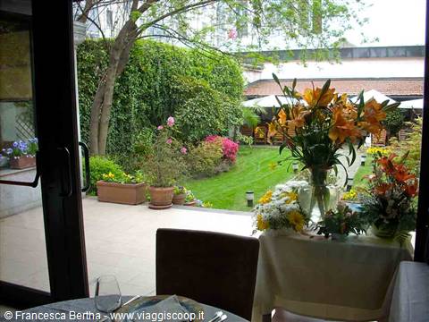 Il giardino dell'Hotel Ristorante Giardinetto