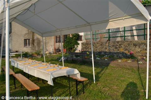 L'ampio giardino del Ristorante Antichi Sapori