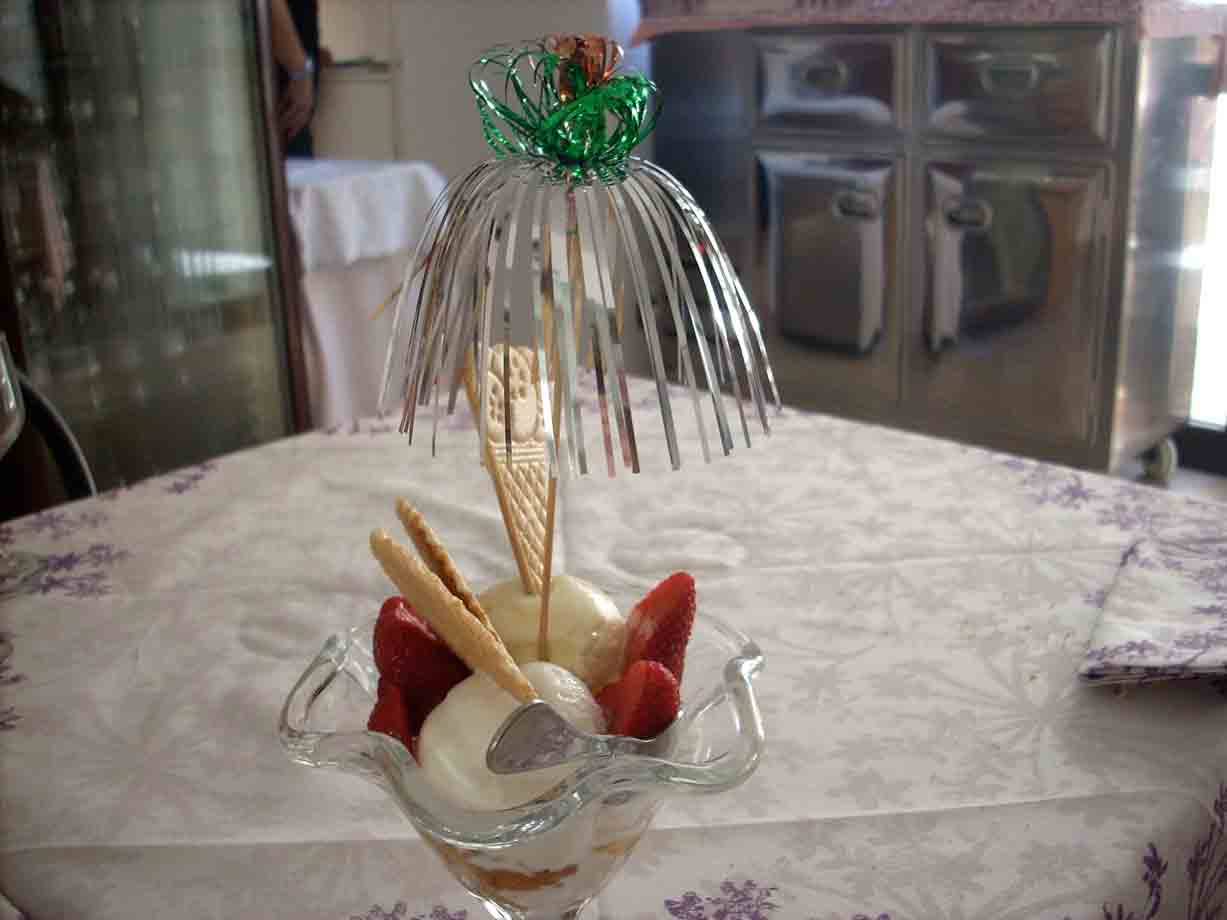 Ristorante Vela: uno sfizioso gelato della Gelateria Bounty