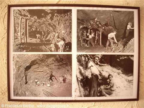 Foto d'epoca della miniera di Ne