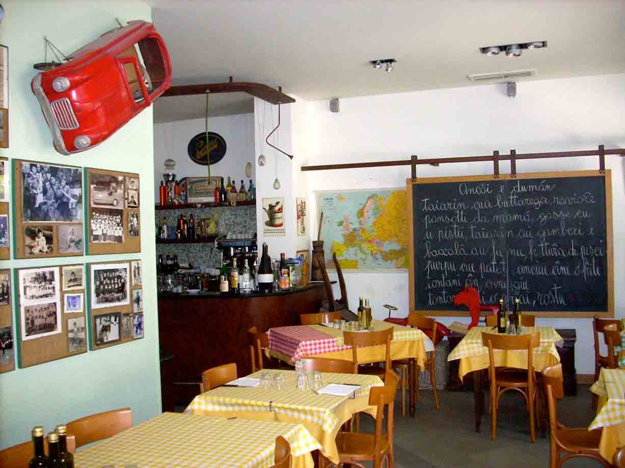 Nella sala dell'Osteria dei Matetti
