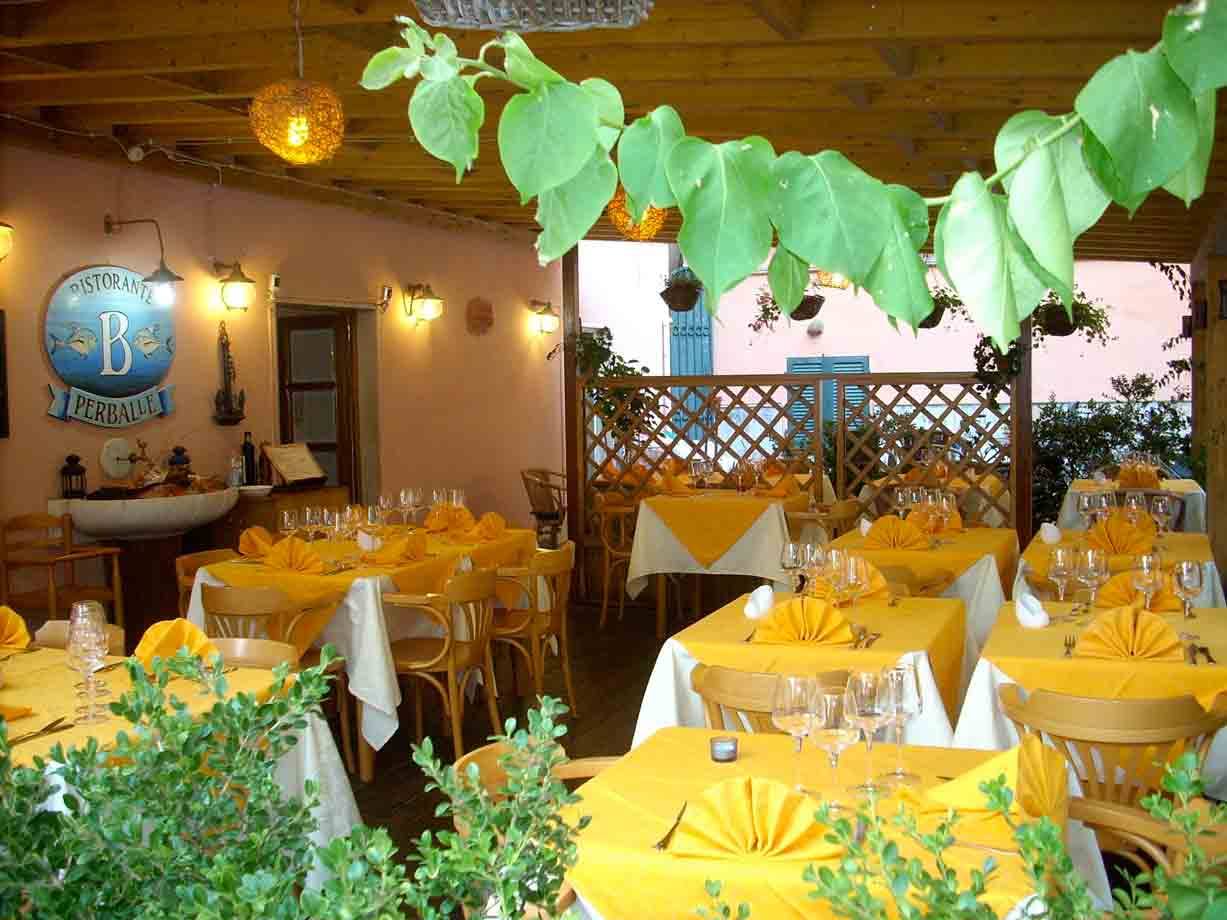 Il dehor del Ristorante Perballe