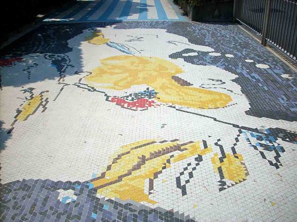 I mosaici artistici del Lungomare