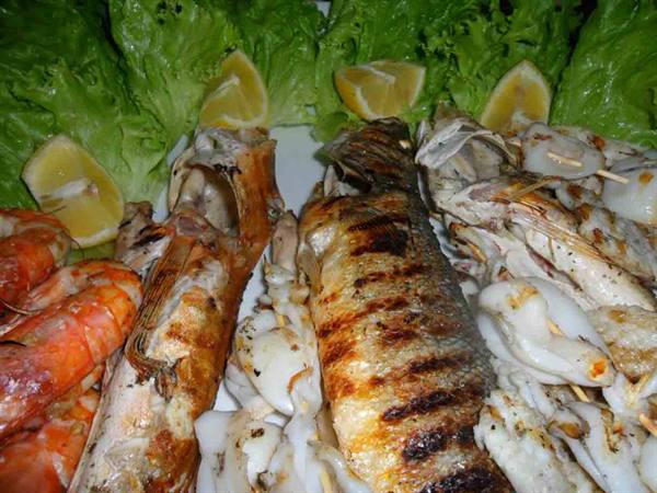 Una bella grigliata di pesce del Ristorante Da Fosca