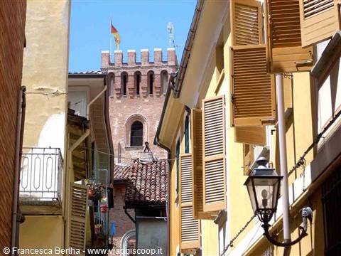 Una strada di Nizza Monferrato