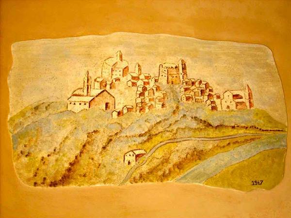 Un'antica immagine di Capriata d'Orba, nella Casa Paleari