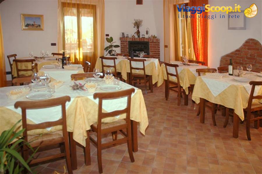 La sala dell'Agriturismo Al Chiar di Luna, Cà Bensi
