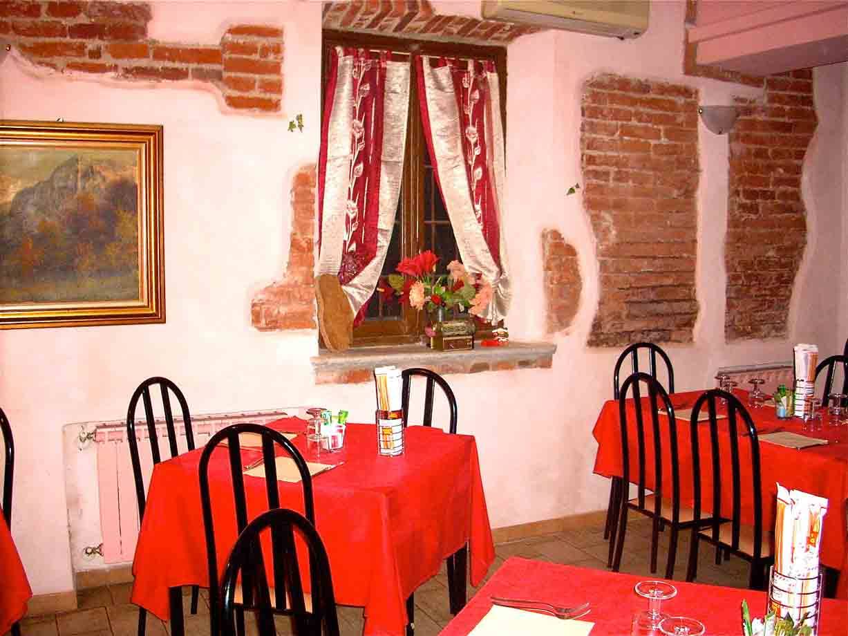 Nella sala dell'Albergo Ristorante Milano