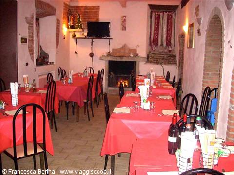 Nella sala dell'Albergo Ristorante Milano