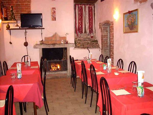 Nella sala dell'Albergo Ristorante Milano