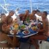 A bordo del catamarano si mangia alla grande. Il Belize 43 ha una super cucina... SANTA LUCIA 