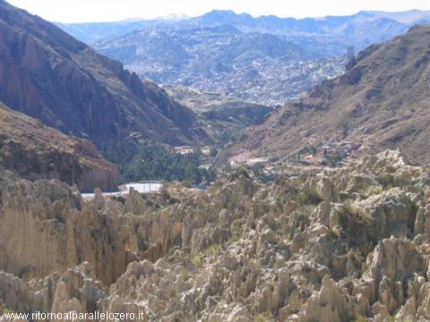 La Paz in lontananza