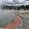 Ancora vapore a Wai-o-tapu NUOVA ZELANDA 