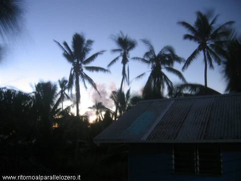 Tramonto su Rarotonga