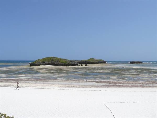 Spiaggia di Watamu con bassa marea