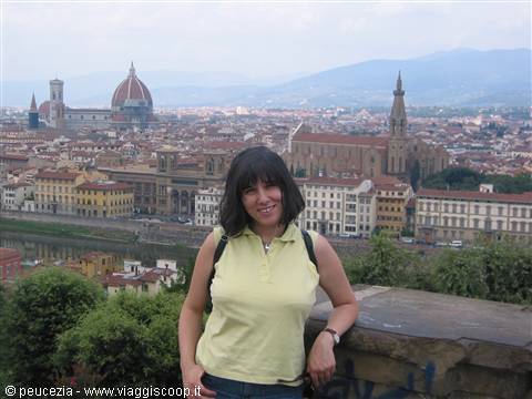 Firenze:io a piazzale Michelangelo