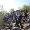 Medugorie: salita al monte Krisevac sul sentiero roccioso BOSNIA E HERZEGOWINA 